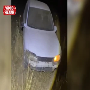 Şanlıurfa'da virajı alamayan otomobil şarampole yuvarlandı
