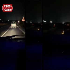 Şanlıurfa’da yolda adeta bir hayalet araç! Göz göre göre faciaya davetiye