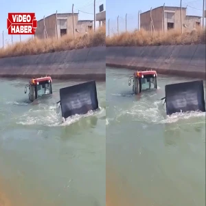 Şanlıurfa’da facia sonrası ikinci kaza! Bir traktör daha sulama kanalına düştü