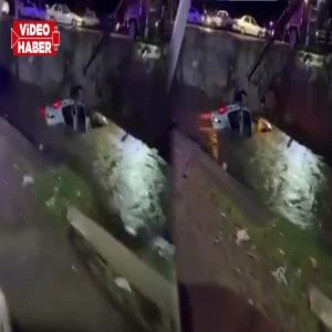 Şanlıurfa’da akşam saatlerinde feci kaza! Otomobil sulama kanalına uçtu
