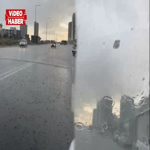 Şanlıurfa’da sağanak yağış ve dolu aniden bastırdı!