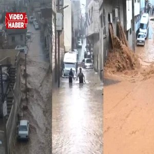 Şanlıurfa sel felaketi yaşanıyor! Eyyübiye komple sular altında kaldı