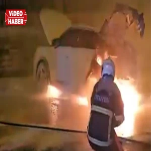 Şanlıurfa’da elektrikli araç alev alev yandı!