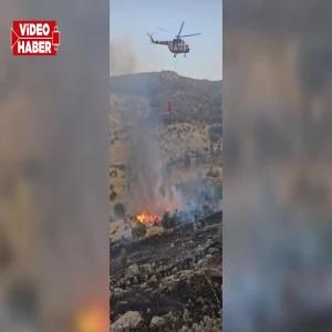 Mardin’de yangına havadan helikopterle müdahale: Şanlıurfa’da benzer imkan yok