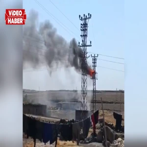 Şanlıurfa'da korkutan patlama: Elektrik trafosu alev aldı!