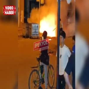 Şanlıurfa'da kaza sonrası korkutan patlama! Sürücü kaçtı, motosiklet alev aldı