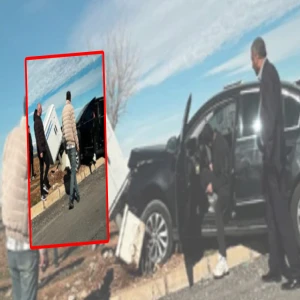 Şanlıurfa’da kontrolden çıkan otomobil faciadan döndü!