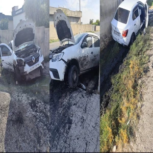 Şanlıurfa’da otomobil istinat duvarına çarptı!