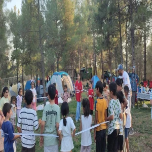 Ailelerin kamp keyfi! Şanlıurfa’da kampa akın ettiler