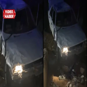 Şanlıurfa’da takla atan otomobil şarampole devrildi! Araç hurdaya döndü