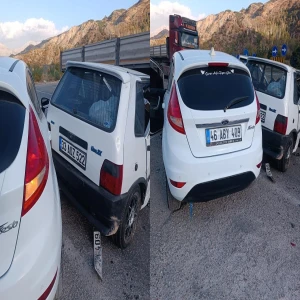 Şanlıurfa'nın komşu ilinde iki otomobilin çarpıştığı kazada 5 kişi yaralandı