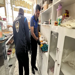 Eyyübiye'de denetimler sıkılaştı: Kilolarca ürün imha edildi