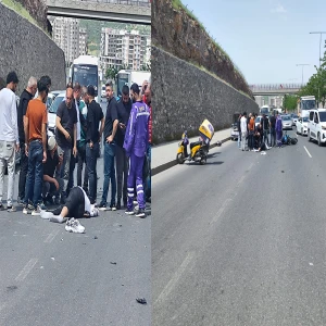 Şanlıurfa'da feci kaza: Motosiklet sürücüsü yola savruldu