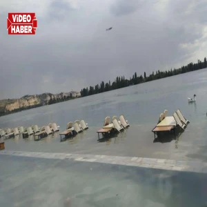 Baraj kapakları açıldı, Fırat Nehri taştı: İşletmeler su altında kaldı