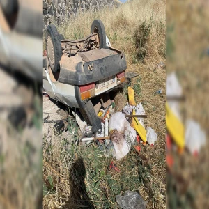 Şanlıurfa otomobil şarampole devrildi: Çok sayıda yaralı var…