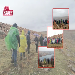 Şanlıurfalı doğaseverlerden zorlu parkur! Yağmur çamur demeden yürüdüler