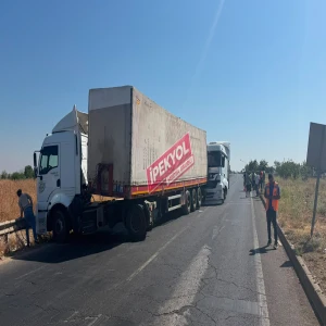 Şanlıurfa'da korkutan kaza: İki tır çarpıştı!