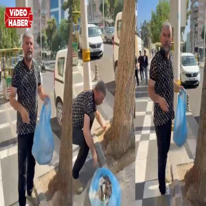 "Poşetler benden, temizlik sizden" Şanlıurfa'da fenomen esnaf öyle bir kampanya başlattı ki...