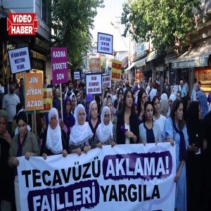 Şanlıurfa'da kadınlar cinsel saldırı iddilarına karşı yürüdü! "Adalet istiyoruz"