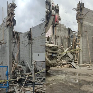 Gaziantep'te beton dökümü sırasında ahşap kalıp çöktü: Yaralılar var...
