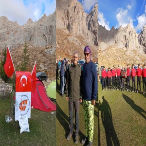 Şanlıurfalı dağcılar Cumhuriyetin 102. yılında zirveye tırmandı