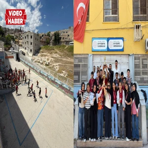 Şanlıurfa’da okulda futbol şöleni! Miniklerin turnuvasında büyük heyecan