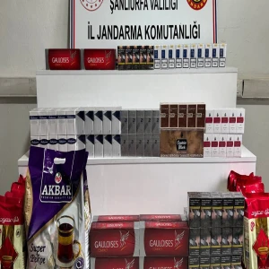 Şanlıurfa’da binlerce kaçak paket ele geçirildi! 25 şüpheliye işlem