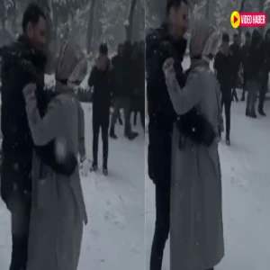 Şanlıurfa'da kar yağışı altında Balıklıgöl'de dans ettiler! İşte detaylar...