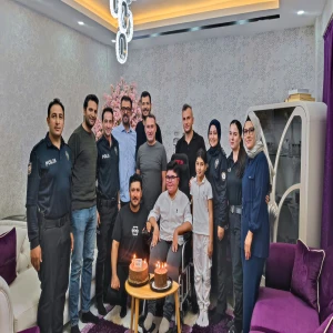 Şanlıurfa Emniyetinden DMD hastası Nebi'ye doğum günü sürprizi!