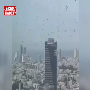 Sosyal medya bu görüntülerle çalkalanıyor! Tel Aviv semalarında esrarengiz görüntüler…