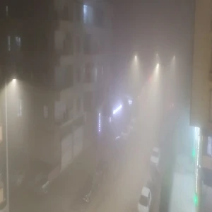 Şanlıurfa'nın ilçesini sis kapladı...