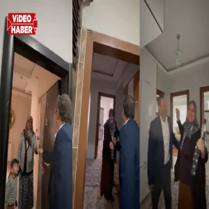 Şanlıurfa’da kapıyı açan tebessümle karşılaştı! Muhtardan kadınlara sürpriz