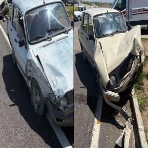 Suruç'ta korkutan kaza! Otomobiller çarpıştı: 3 yaralı