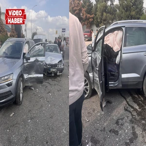 Şanlıurfa'da korkutan kaza: Otomobiller çarpıştı..