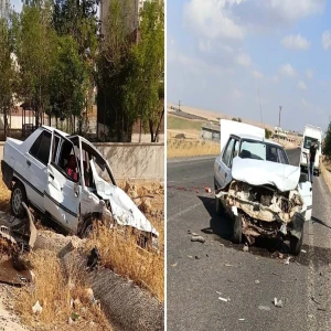 Şanlıurfa’da 2 araç kafa kafaya çarpıştı yaralılar var!