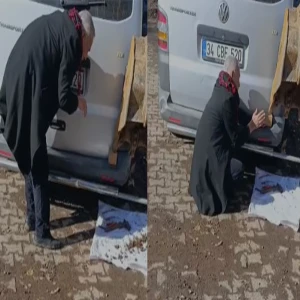 Şanlıurfa’da bagaj göçüğünü bakın nasıl düzelttiler! İmkansızlık ortasında sıra dışı müdahale
