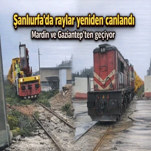 Şanlıurfa'nın 15 yıllık demiryolu hasreti sona erdi! Tren raylara indi