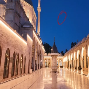 Sabah namazı sırasında gökyüzünde görüldü! Balıklıgöl’de gizemli görüntü