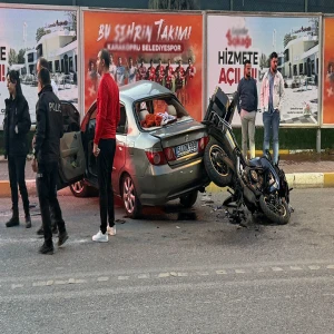 Şanlıurfa’da akşam saatlerinde korkutan kaza!