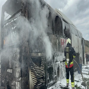 Şanlıurfa’dan Samsun’a gidiyordu! Otobüste yangın paniği