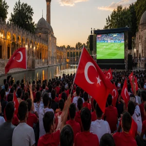 Şanlıurfa’da Milli maç için büyük hazırlık ve heyecan!
