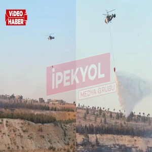 Şanlıurfa'da büyük yangın devam ediyor! Helikopterle müdahale ediliyor