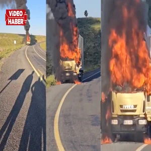 Şanlıurfa’da seyir halindeyken bir anda alev aldı! Küle döndü