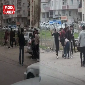 Şanlıurfa’da sokak ortasında dehşet! Taş, sopa, tekme ve tokat havada uçuştu