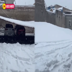 Şanlıurfa’da kar yağışı nedeniyle otopark çatısı çöktü