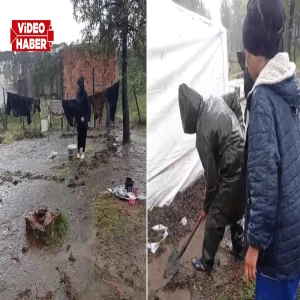 Şanlıurfalı mevsimlik işçilerin ekmek mücadelesi sele teslim oldu!