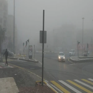 Yağmurun ardından Şanlıurfa’yı sis kapladı!