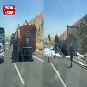 Şanlıurfa’da koca tır dakikalar içinde hurda yığınına döndü!