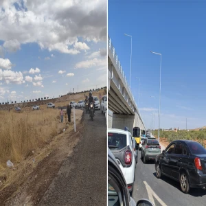 Şanlıurfa’da TEKNOFEST yoğunluğu trafiği kilitledi! 30 kilometre 4 saat sürdü
