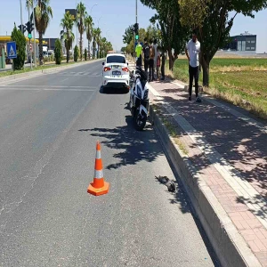 Şanlıurfa’da otomobille motosiklet çarpıştı!